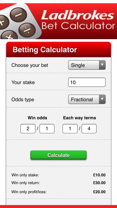 ladbrokes bet calculator football